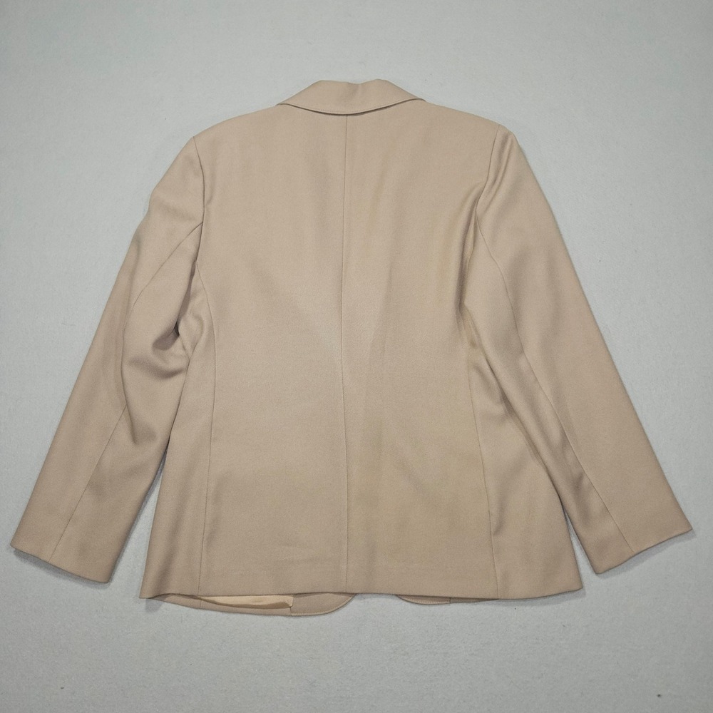 VTG Alfred Dunner 90s Blazer & Skirt Suit Set Tan Beige Sz 12/16 - Picture 5 of 10